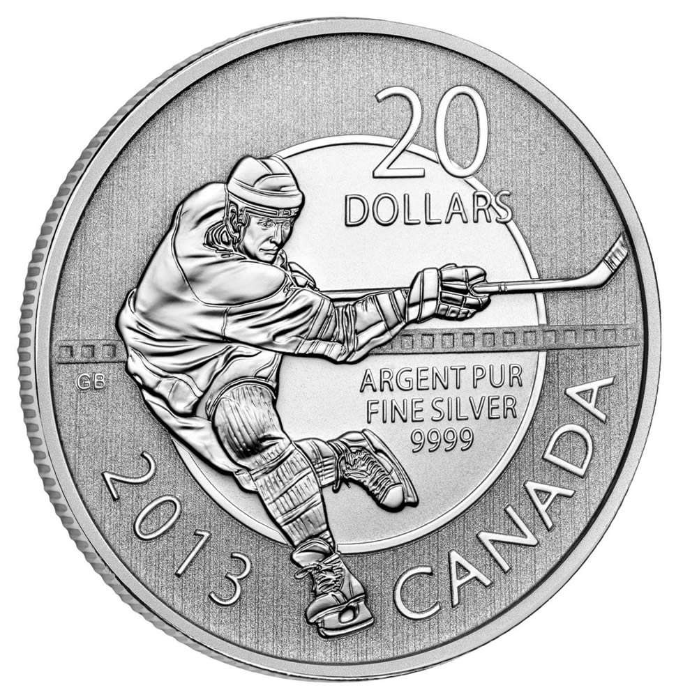 CANADA 2013 $20 Fine Silver Commemorative Coin - Hockey - $20 for $20 - #7 In Series
