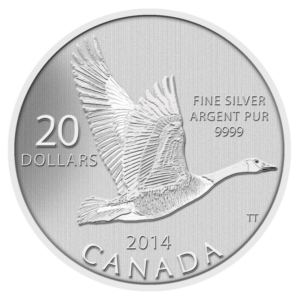 CANADA 2014 $20 Fine Silver Commemorative Coin - Goose - $20 for $20 - #11 In Series