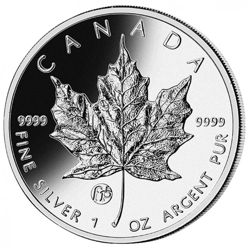CANADA 2014 $5 Silver Maple Leaf with F15 Privy Mark 1oz Fine Silver Coin