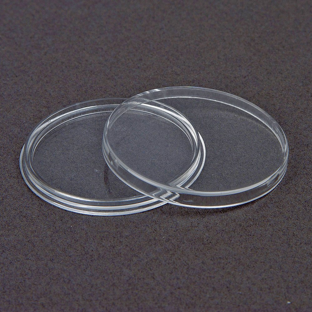 Round Plastic Coin Capsule - 100-Pack